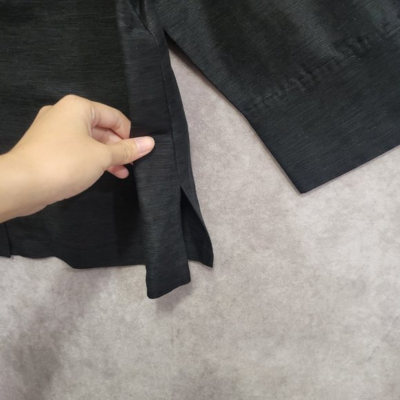 Vintage Easy Spirit Silk Linen Blend Minimalist Button Down XL - Picture 3 of 10